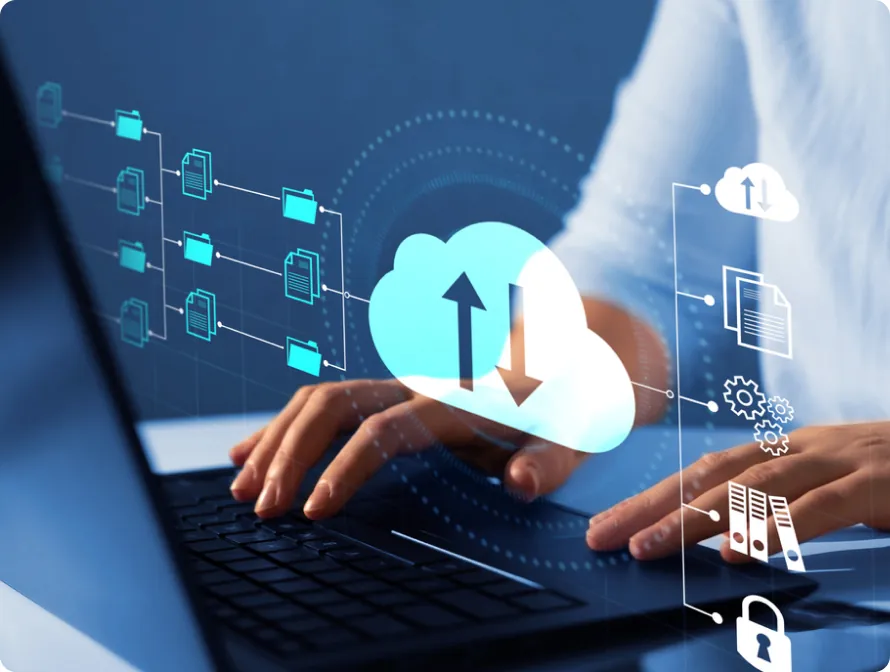 Backup & recovery technology illustration